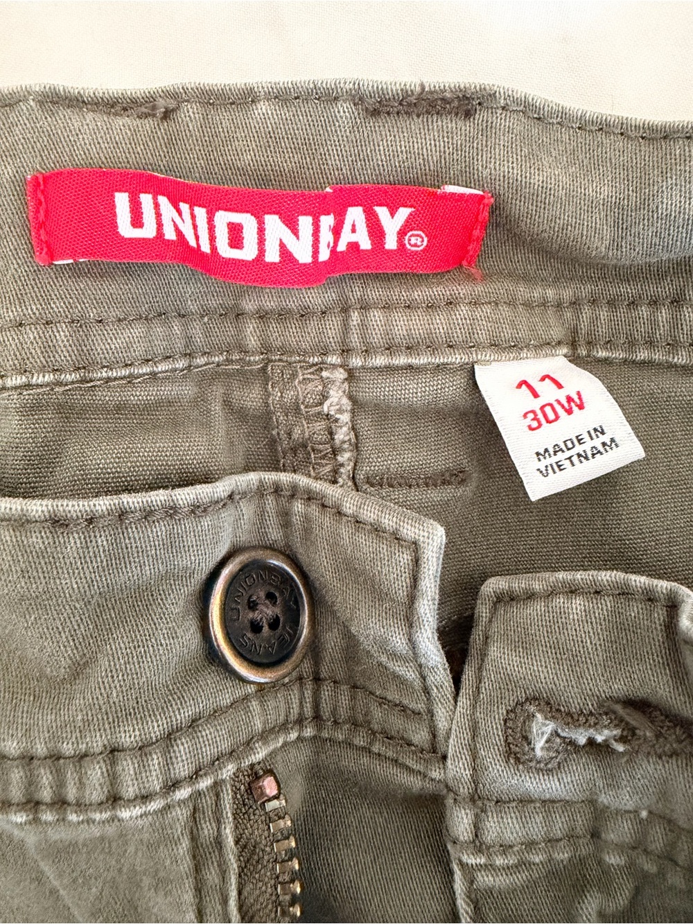 Unionbay Olive Cargo Jogger Pants - Picture 2 of 3